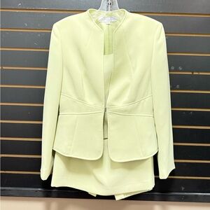 Tahari Arthur S. Levine 3-Pc Pistachio Suit Set 8P